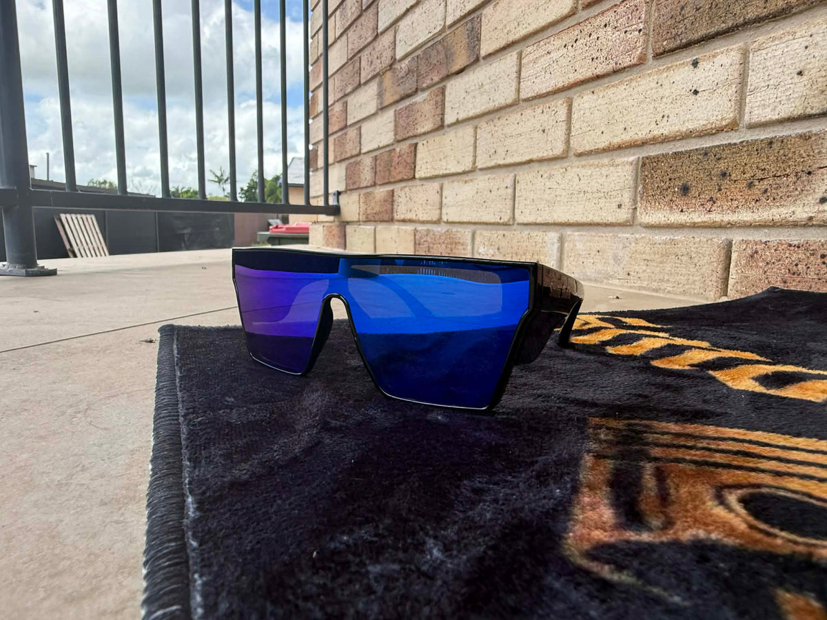 Dark Blue Safety Glasses